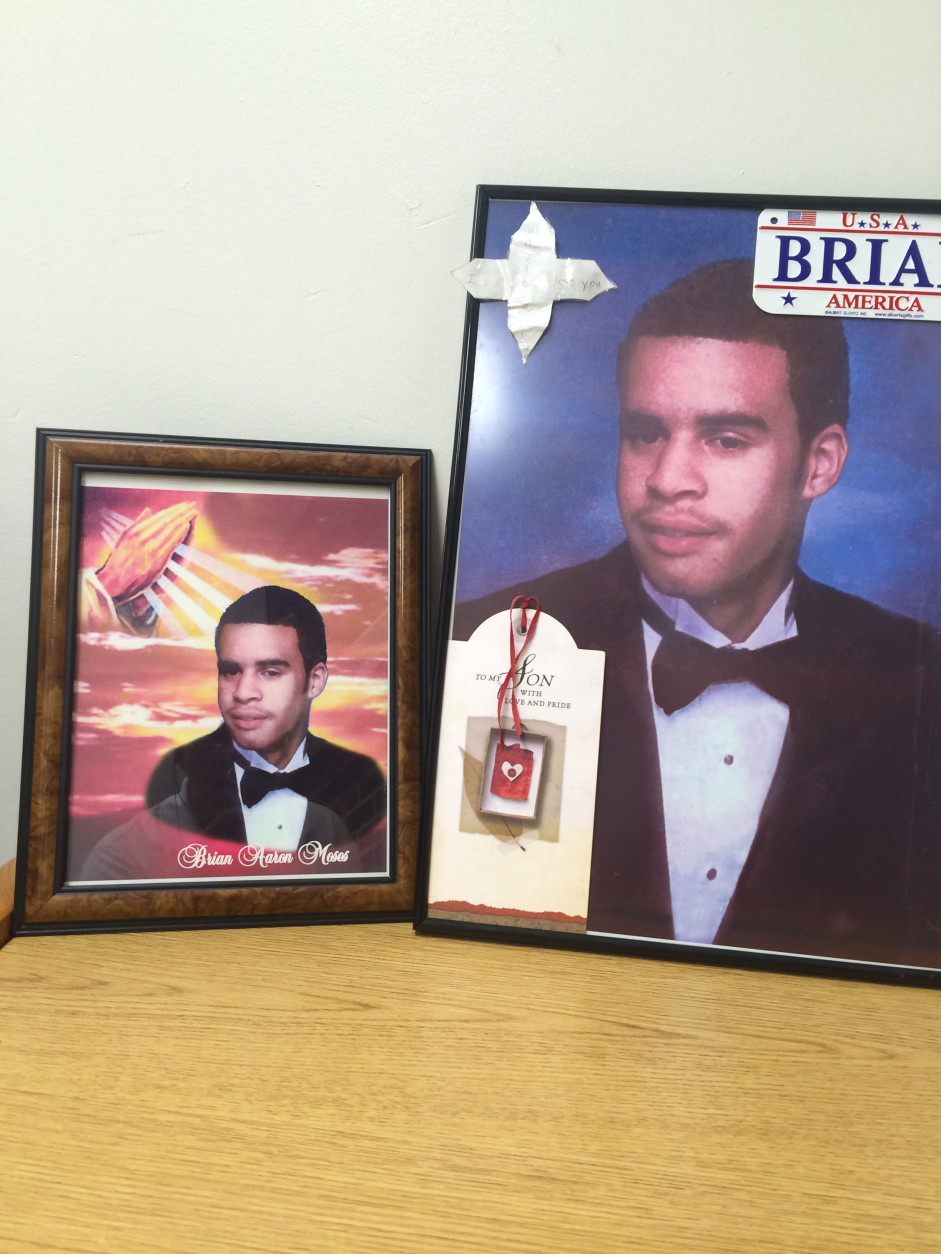 Photos of Brian Moses who was killed in September 2005 in Laurel.  (WTOP/Dick Uliano)