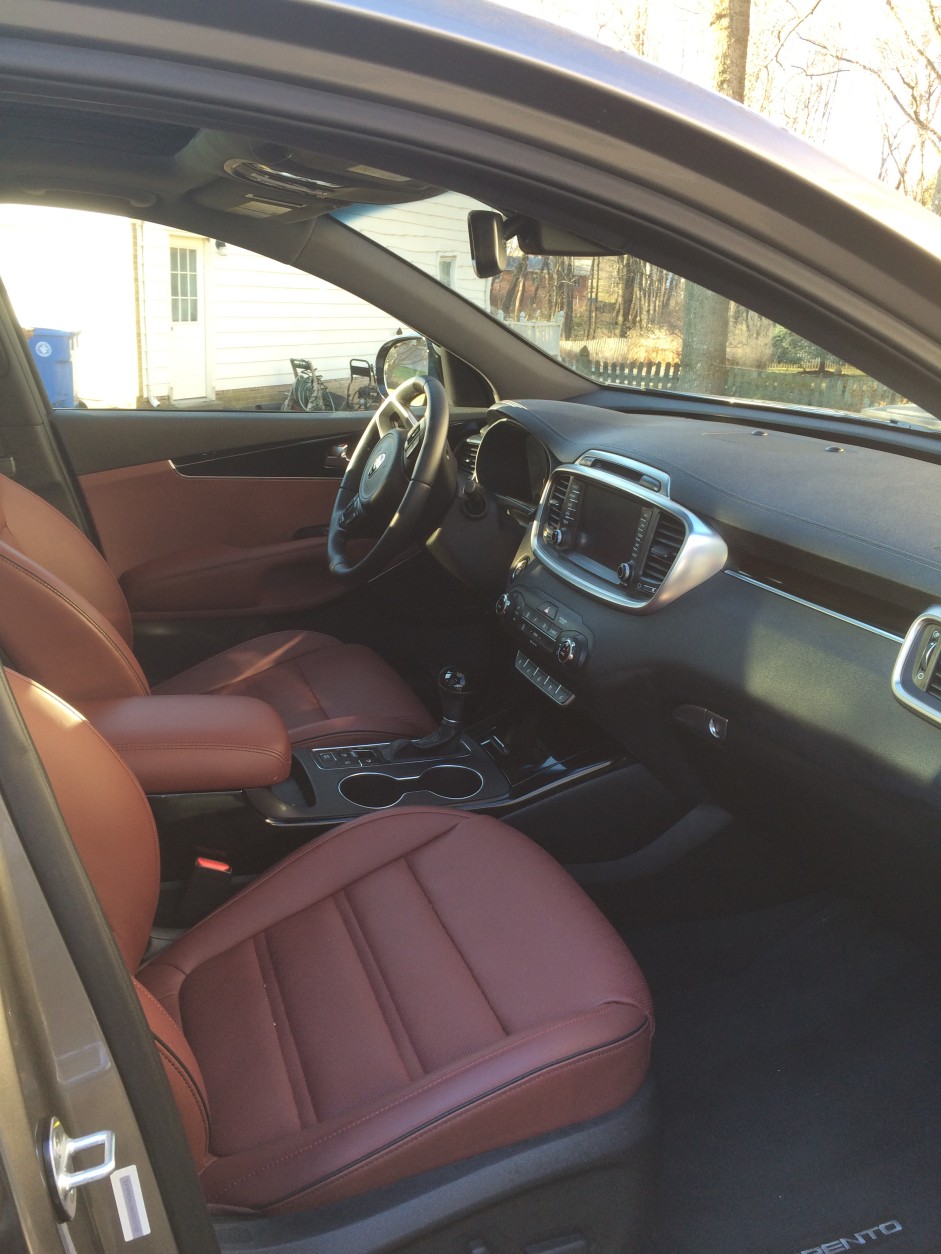 The interior of the 2016 Kia Sorento is more upscale and user friendly. (WTOP/Mike Parris)