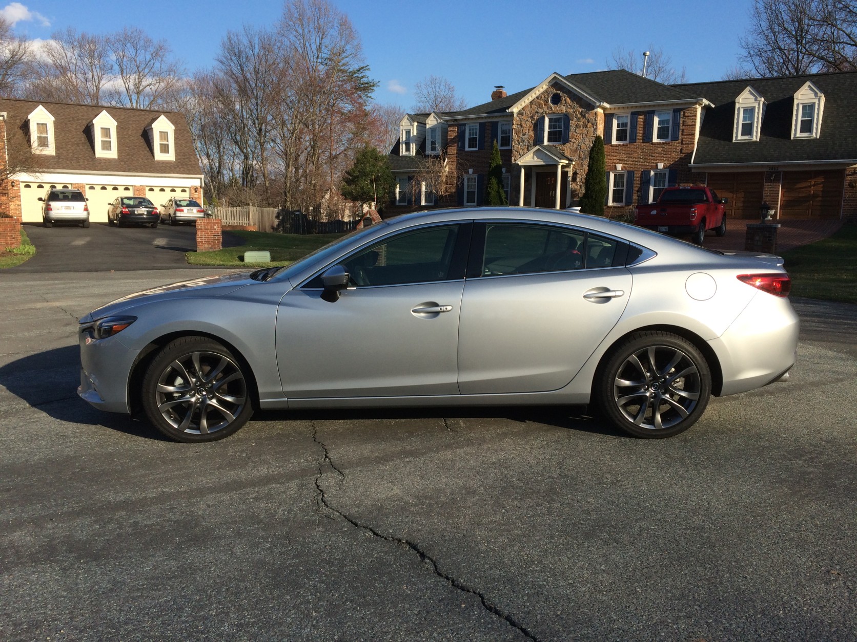The Mazda 6 has swooping lines and a more coupe-like profile. (WTOP/Mike Parris) 