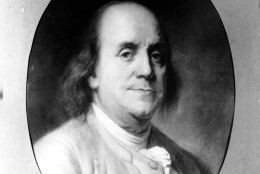 This is an undated picture of a sketch of inventor, scientist and a signer of the U.S. Constitution Benjamin Franklin.  (AP Photo)