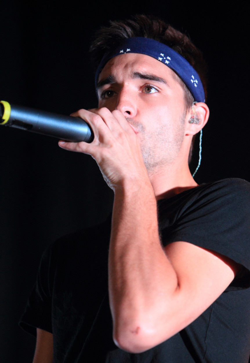 Singer Tom Parker of The Wanted is 27 on Aug. 4. Here, Parker performs with The Wanted in a concert at the Maryland State Fair on Sunday, August 25, 2013, in Timonium, Md. (Photo by Owen Sweeney/Invision/AP)