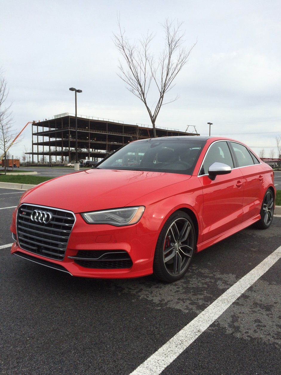 Yeah, the Audi S3 is small, but it's aggressive and in your face. (WTOP/Mike Parris)