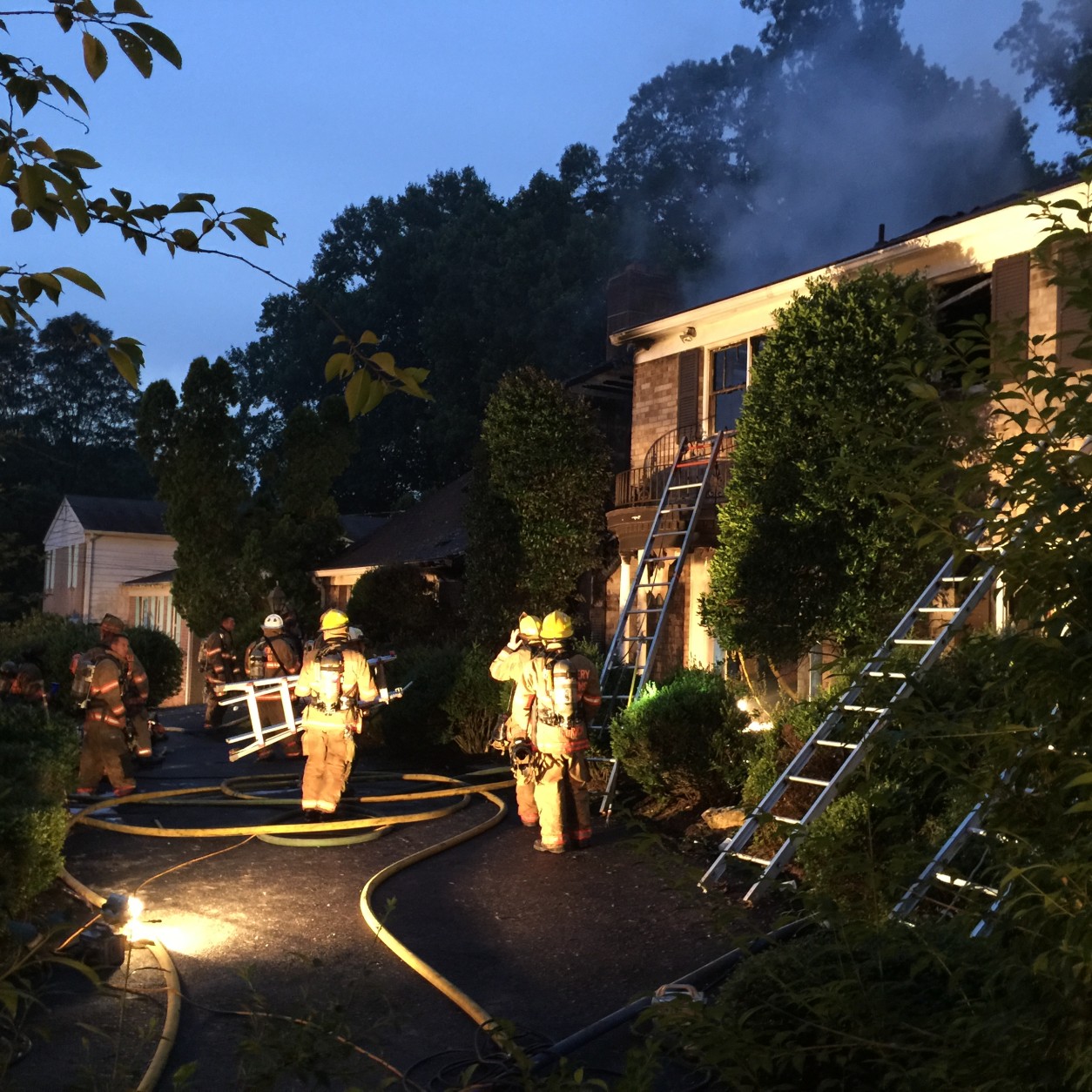 About 7 firefighters responded, Montgomery County Fire and Rescue officials say. (WTOP/Kristi King)