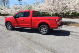 With five trim levels, three cab and bed lengths, a choice of rear or four-wheel drive and a price starting around $26,000, there is a Ford truck for just about anyone looking for America’s most popular vehicle. (WTOP/Mike Parris)