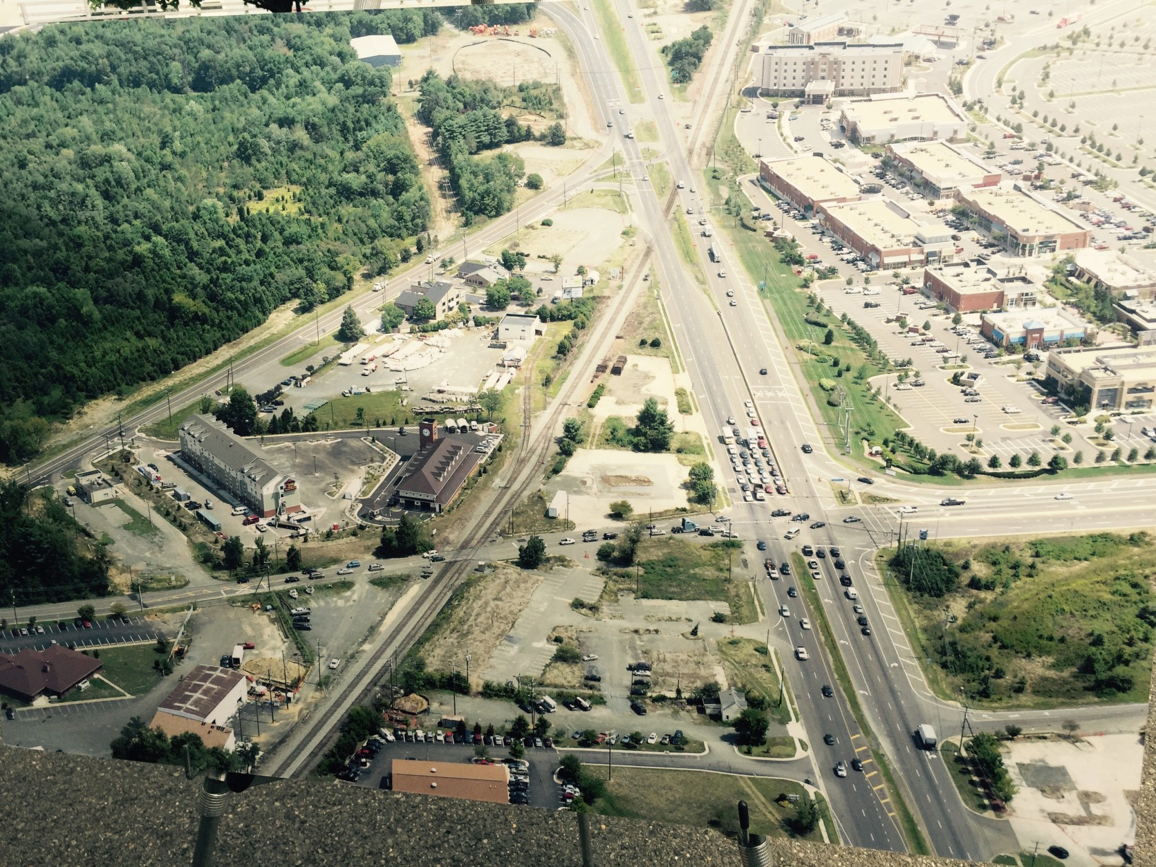 The old interchange in Gainesville. (WTOP/Max Smith)