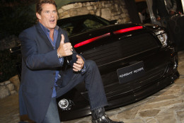 LOS ANGELES - FEBRUARY 12:  Actor David Hasselhoff attends the premiere of NBC's "Knight Rider" at the Playboy Mansion February 12, 2008 in Los Angeles, California.  (Photo by Michael Buckner/Getty Images)