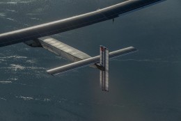 Flying Solar Impulse "gives the possibility to enjoy the present moment," pilot Andre Borschberg says in a tweet. (Andre Borschberg via Twitter)