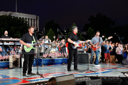 WASHINGTON, DC - JULY 04: (L-R) Jeff Cook, Randy Owen and Teddy Gentry of the country music band Alabama perform at A Capitol Fourth 2015 Independence Day concert at the U.S. Capitol, West Lawn on July 4, 2015 in Washington, DC. (Photo by Paul Morigi/Getty Images for Capitol Concerts)