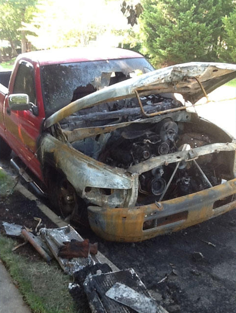 Four Virginia teens have been arrested and charged in connection with 11 vehicle fires in Fairfax County. (Photo Courtesy of the Fairfax County Police Department)