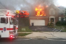 Prince George's County firefighters are investigating an arson that took place on Sunday. The blaze occurred just before 8 p.m. and caused $10,000 in damage. (Photo courtesy of the Prince George's County Police Department)
