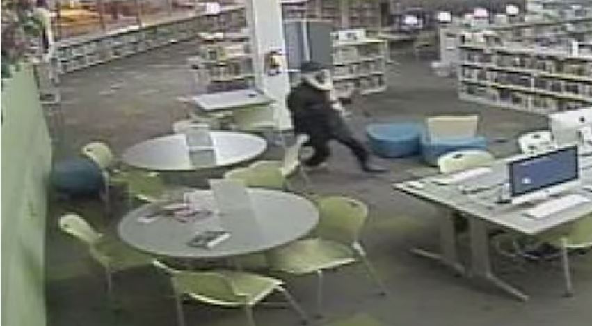Police seek person of interest in library burglary (Video)