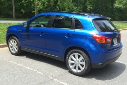 One thing you'll notice about the Outlander Sport is more distinctive styling than most crossovers. (WTOP/Mike Parris)