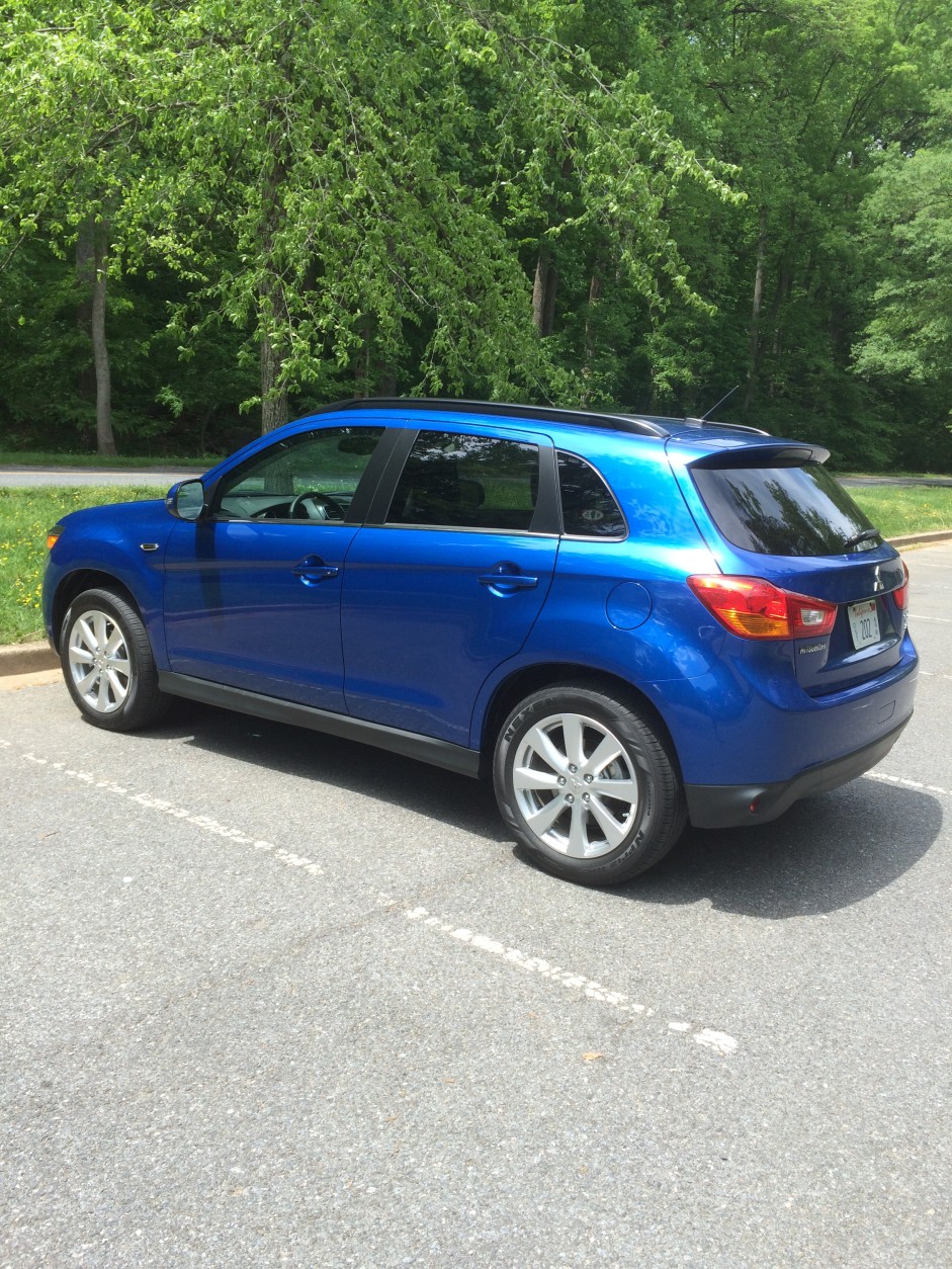 One thing you'll notice about the Outlander Sport is more distinctive styling than most crossovers. (WTOP/Mike Parris)