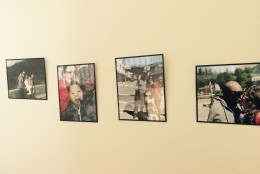 Pictures of the Porta family hanging in the new house. (WTOP/Max Smith)