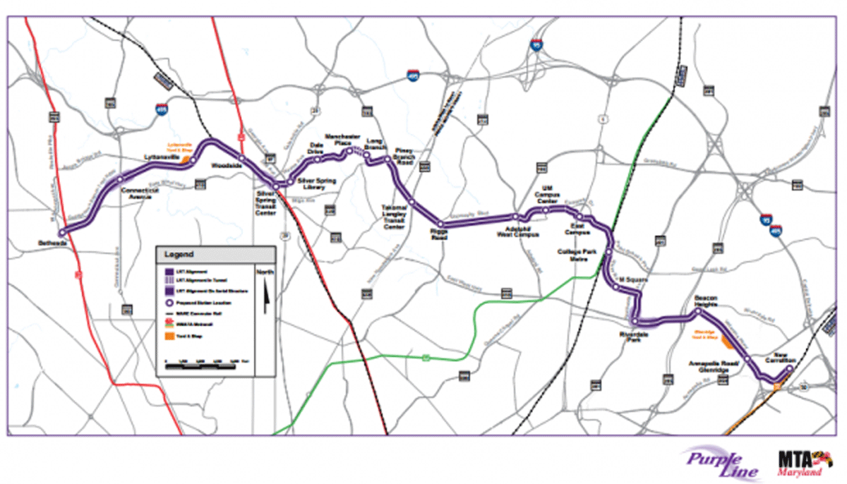 Companies selected to build Purple Line