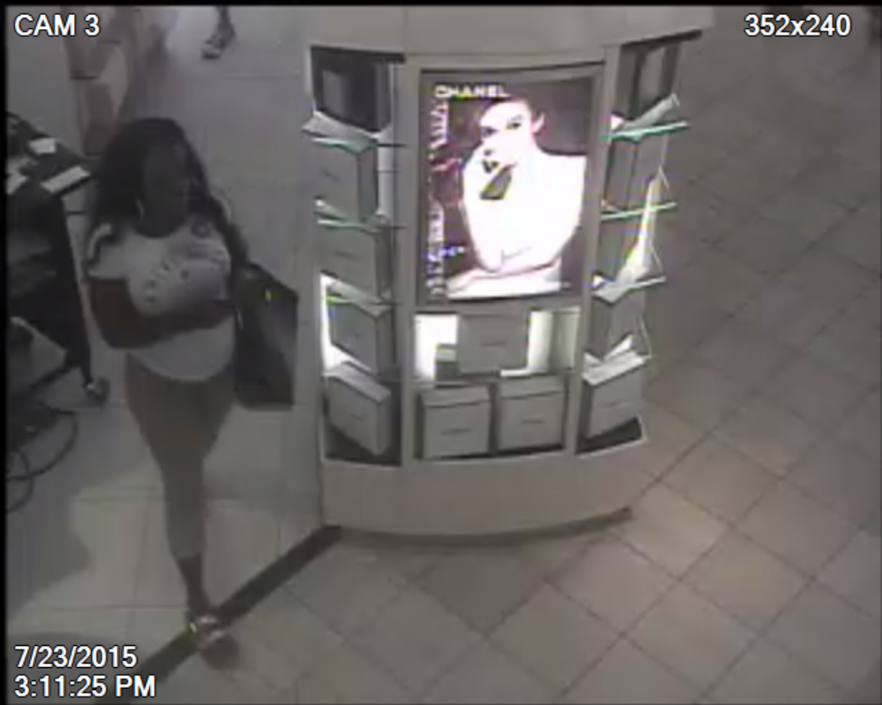 The woman police say was involved in the July 23 robbery at Macy's. (Courtesy Montgomery County Police)