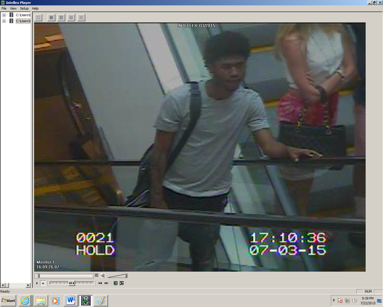 One of the male suspects police say was involved in the July 3 robbery at Bloomingdale's. (Courtesy Montgomery County police)