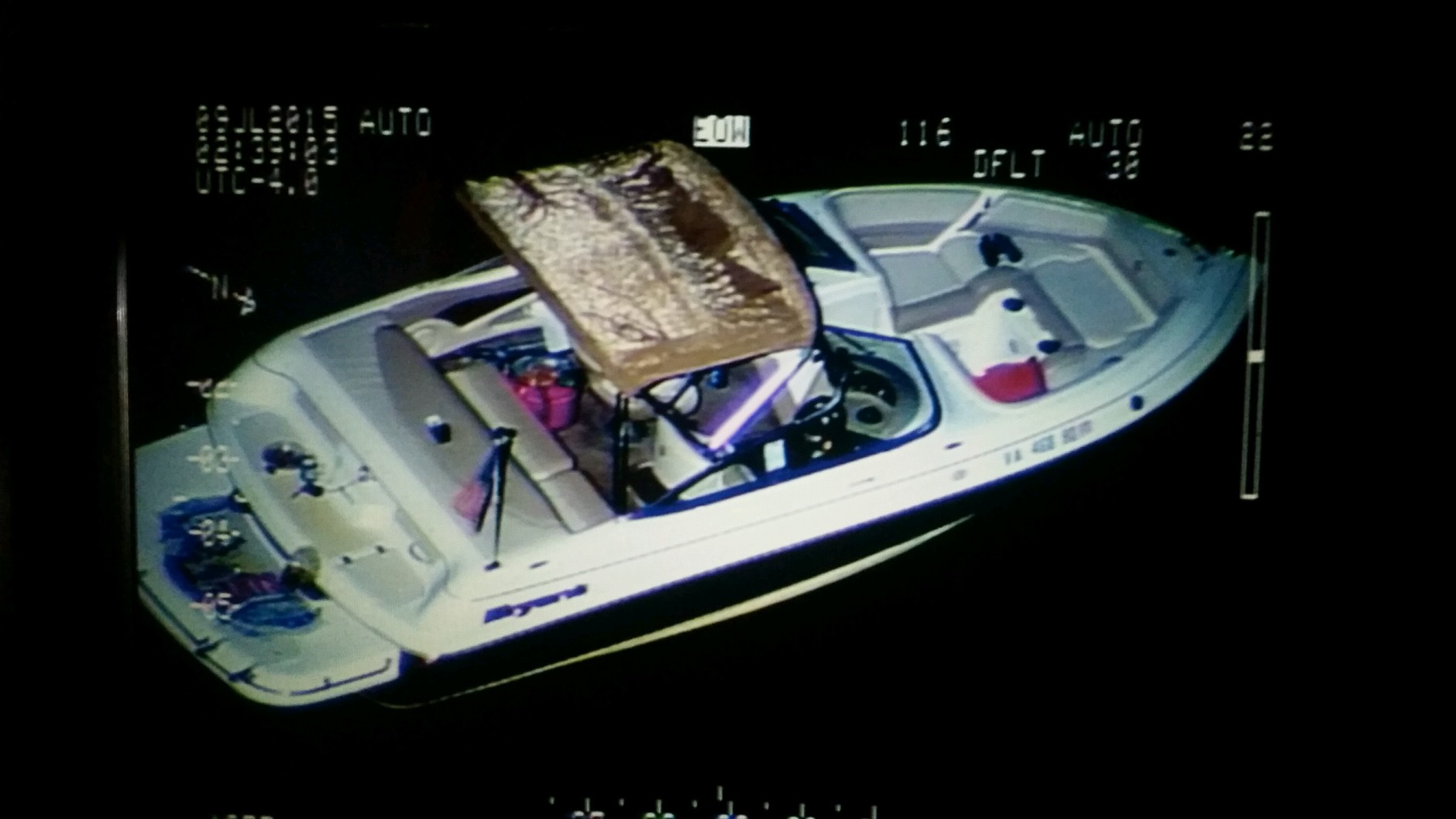 A search by the  Maryland State Police, Stafford County Sherriff’s Department, Charles County Sherriff’s Department and Maryland Natural Resources Police found the boat that   Charles v and Melissa Smarr were supposed to be on. (Courtesy Coast Guard)