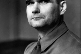 This is an undated photograph of Rudolf Hess, Adolf Hitler's deputy, during World War II.  (AP Photo)