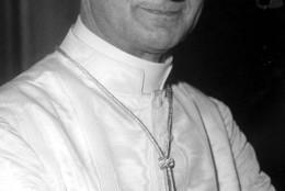 On this date in 1978, Pope Paul VI died at Castel Gandolfo at age 80. He is seen here in 1963. (AP Photo/Luigi Felici)