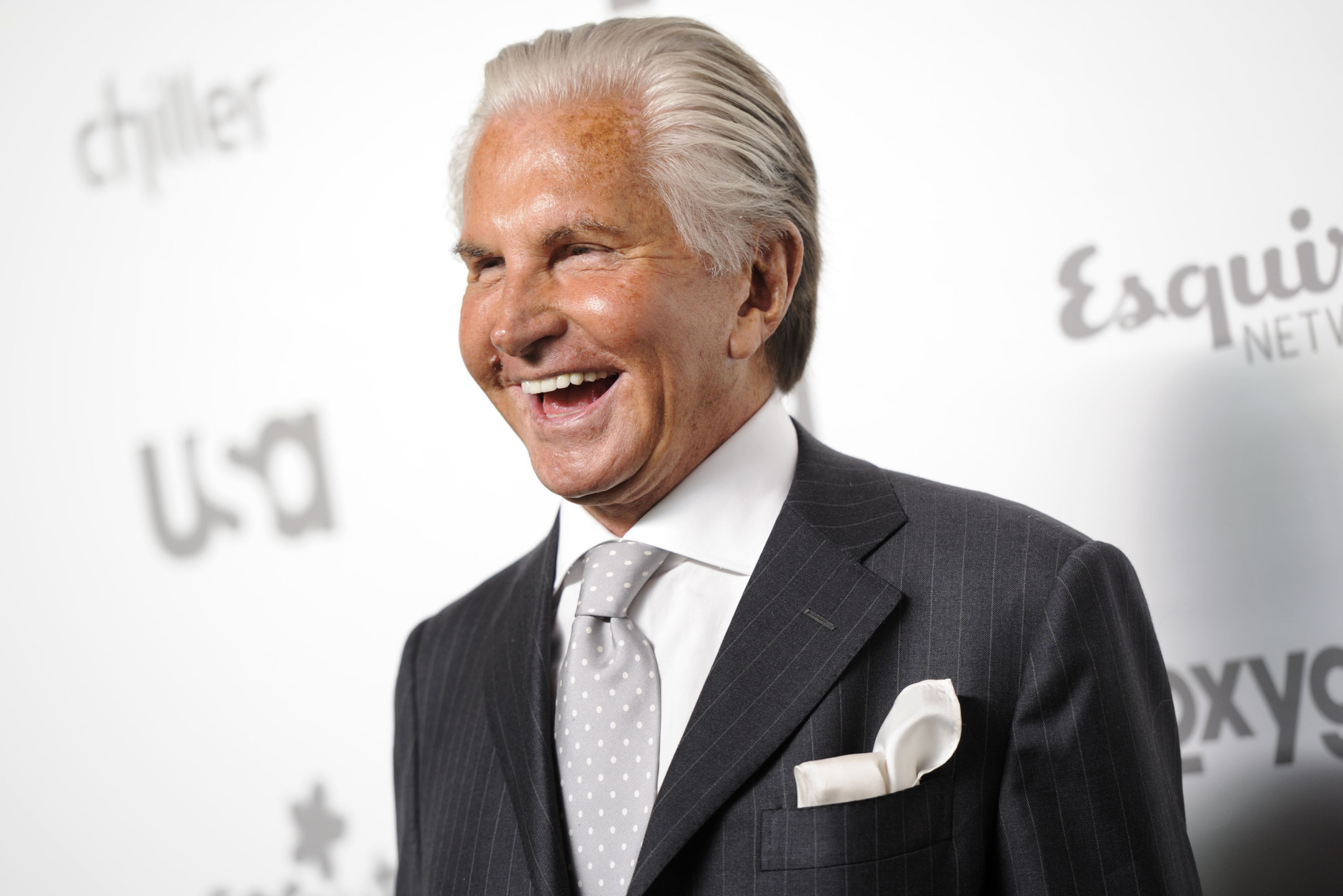 Actor George Hamilton attends the NBCUniversal Cable Entertainment 2015 Upfront at The Jacob Javits Center on Thursday, May 14, 2015, in New York. He celebrates his birthday Aug. 12. (Photo by Evan Agostini/Invision/AP)