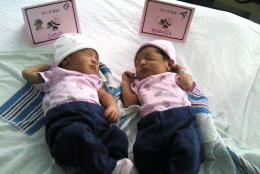 Baby Dana and twin sister Gisselle (Charles County Sheriff's Office) 