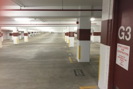 WTOP found large sections of the garage had no cars parked in them, but Montgomery County's acting transportation director Al Roshdieh says the garage was built for the parking demands of the future, not today's. (WTOP/Michelle Basch)