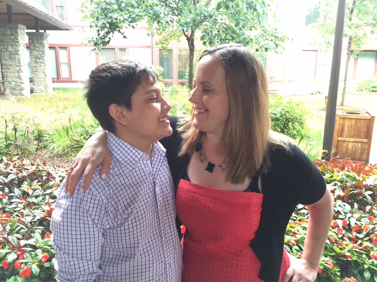 When Julie Sabag saw this picture of her and her son she said, "BFF's - Best Friends Forever!" (WTOP/Kristi King)