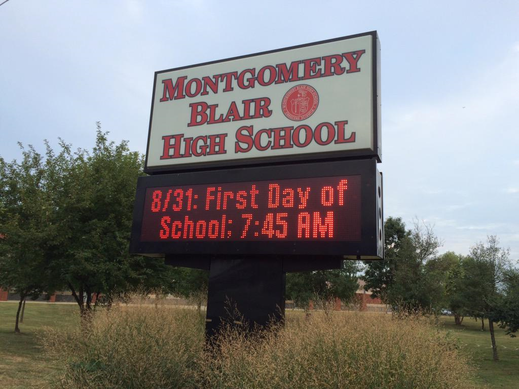 Montgomery Co. schools open with new start times