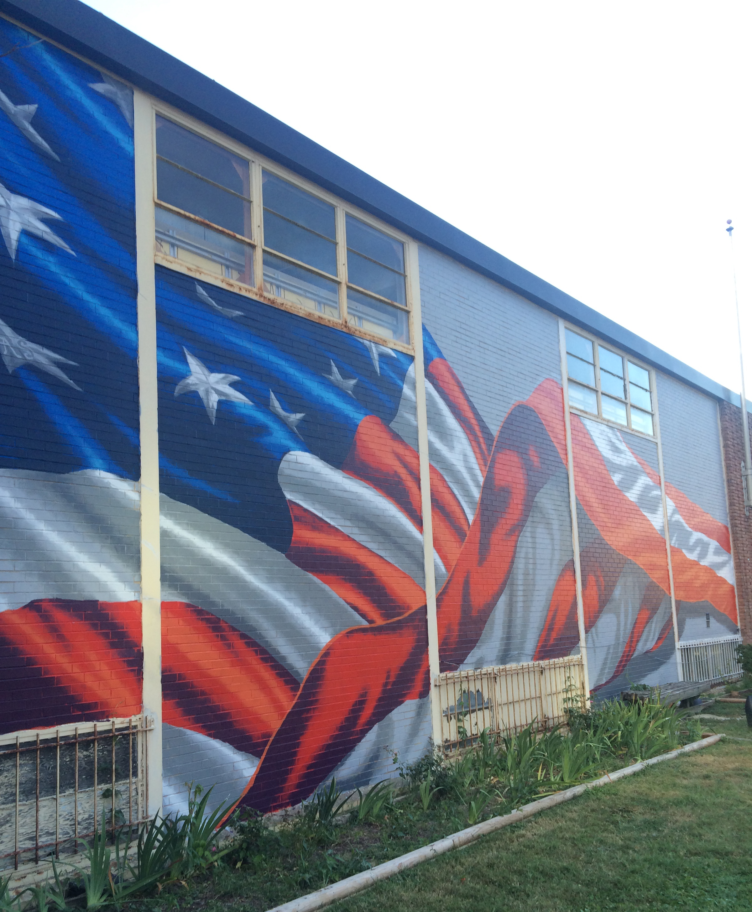 Veterans to dedicate flag mural at American Legion Post