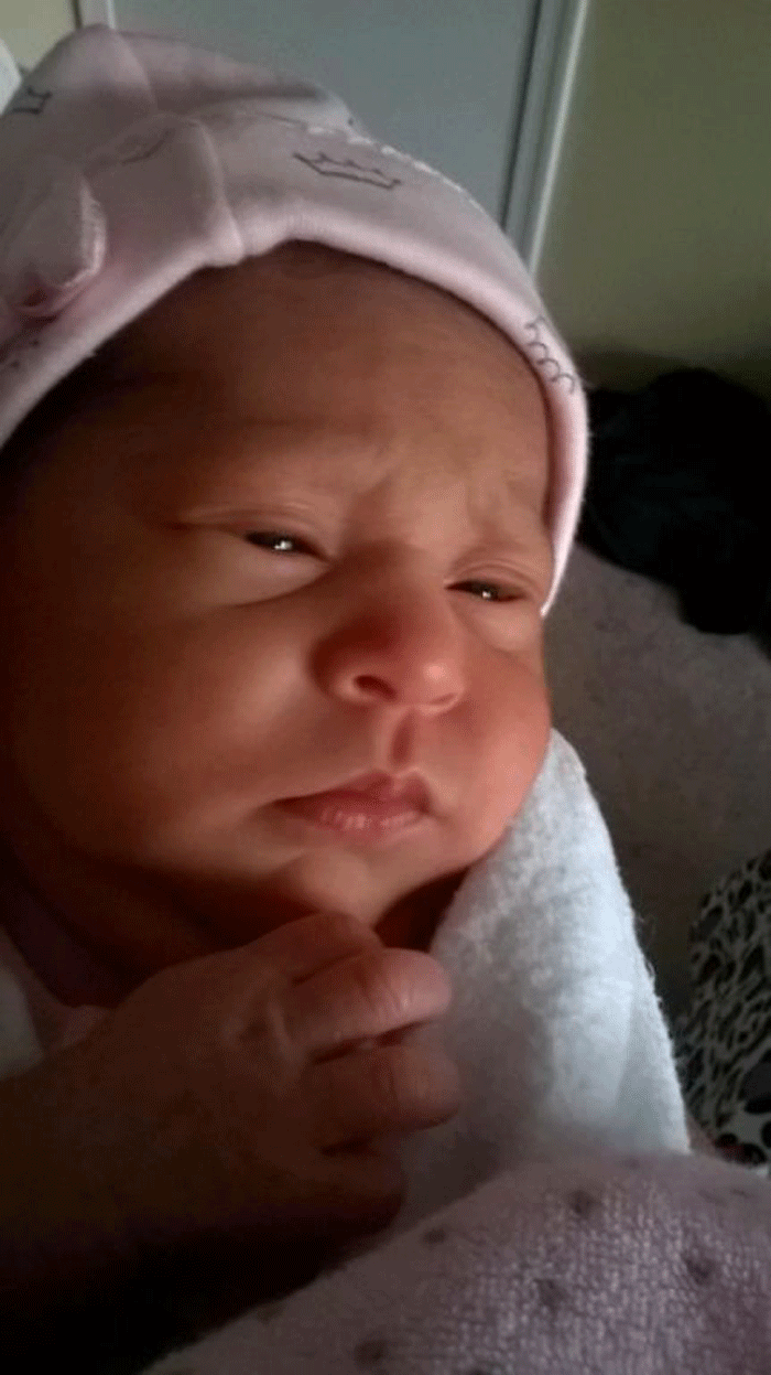 Baby Dana, 10 days old  (Charles County Sheriff's Office) 