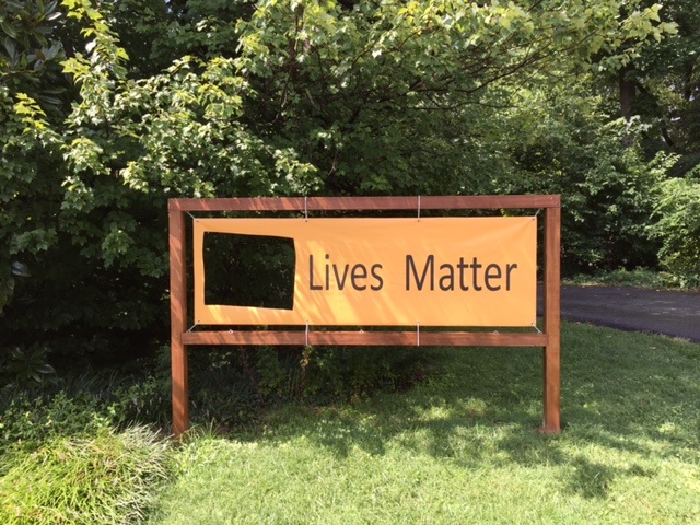 Black Lives Matters sign vandalized in Bethesda, again