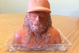 DAY 1: The Jayson Werth Chia Pet is prepared and ready to go -- or grow! (WTOP/Sarah Beth Hensley)