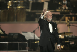 Composer John Williams is seen onstage during "Movies Rock: A Celebration of Music in Film," at the Kodak Theater in Los Angeles, Sunday, Dec. 2, 2007.  (AP Photo/ Matt Sayles)