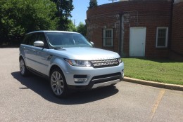 The Range Rover Sport V6 has a starting price around $63,000. (WTOP/Mike Parris)