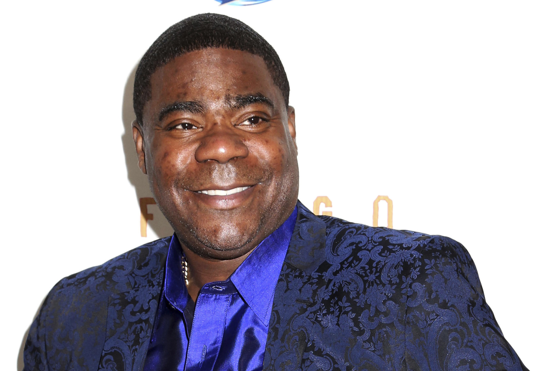 FILE - In this April 9, 2014, file photo, actor Tracy Morgan attends the FX Networks Upfront premiere screening of "Fargo" at the SVA Theater in New York. The National Transportation Safety Board is meeting Aug. 11, 2015, to determine the cause of an accident a year ago that severely injured comedian Tracy Morgan and killed another comedian when a truck smashed into their limousine during a traffic backup on the New Jersey Turnpike.  (Photo by Greg Allen/Invision/AP, File)