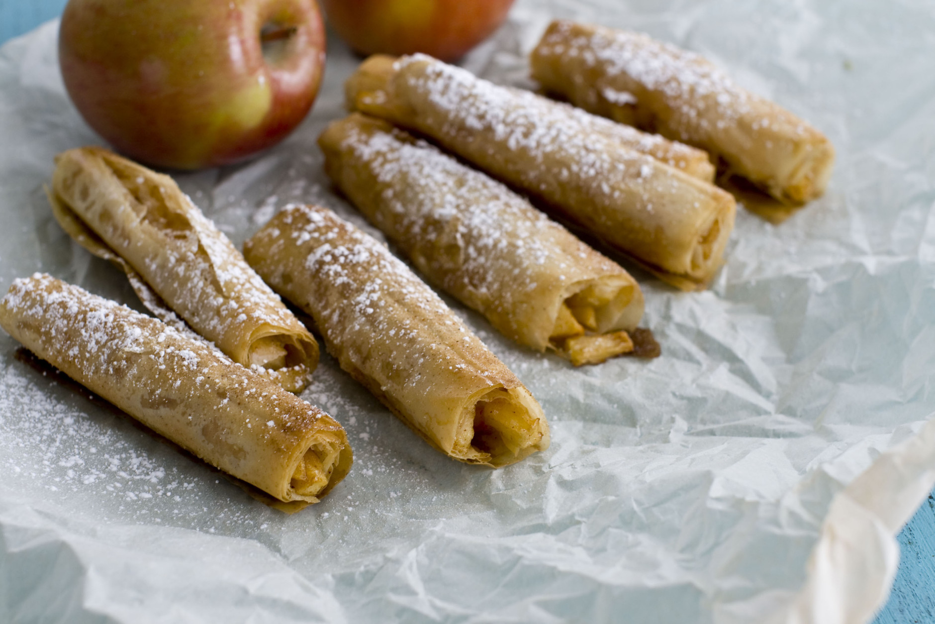 This  image taken on June 5, 2012 shows apple phyllo cigars in Concord, N.H. (AP Photo/Matthew Mead)