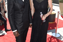 IMAGE DISTRIBUTED FOR THE TELEVISION ACADEMY - David Oyelowo, left, and Jessica Oyelowo arrive at the 67th Primetime Emmy Awards on Sunday, Sept. 20, 2015, at the Microsoft Theater in Los Angeles. (Photo by Dan Steinberg/Invision for the Television Academy/AP Images)