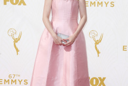 IMAGE DISTRIBUTED FOR THE TELEVISION ACADEMY - Carice van Houten arrives at the 67th Primetime Emmy Awards on Sunday, Sept. 20, 2015, at the Microsoft Theater in Los Angeles. (Photo by Danny Moloshok/Invision for the Television Academy/AP Images)