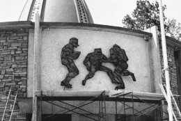 On this date in 1963, the National Professional Football Hall of Fame was dedicated in Canton, Ohio. (AP Photo)