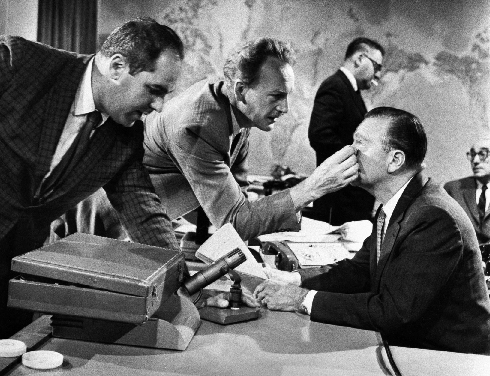 On this date in 1963, "The CBS Evening News" with Walter Cronkite was lengthened from 15 to 30 minutes, becoming network television's first half-hour nightly newscast. (AP Photo/Robert Walsh)