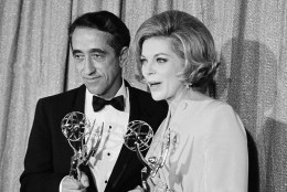 Actress Barbara Bain (TV's "Mission: Impossible'') is 84 on Sept. 13. Here, Bain is pictured with Pat Paulsen in 1968. (AP Photo)