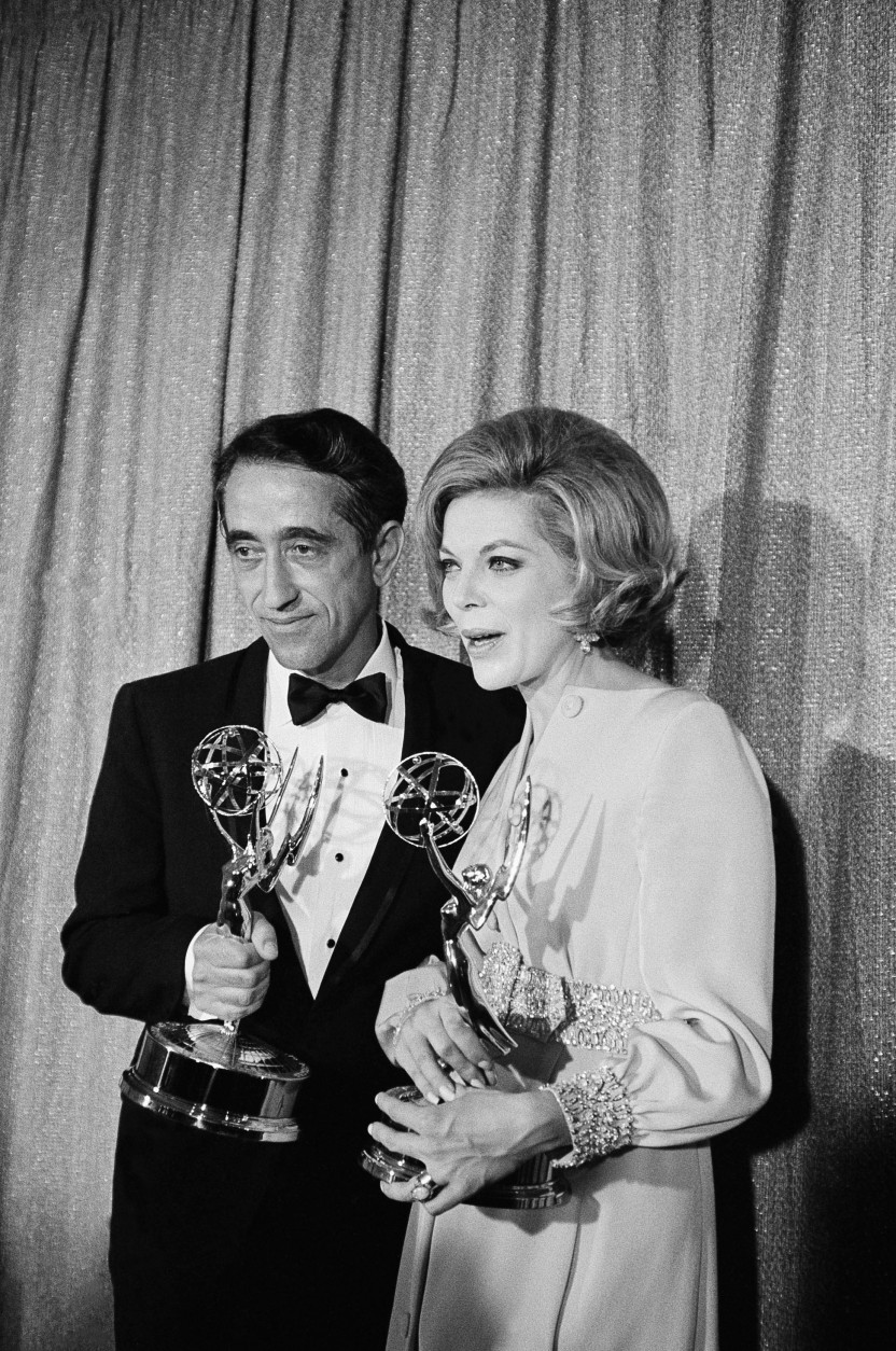 Actress Barbara Bain (TV's "Mission: Impossible'') is 84 on Sept. 13. Here, Bain is pictured with Pat Paulsen in 1968. (AP Photo)