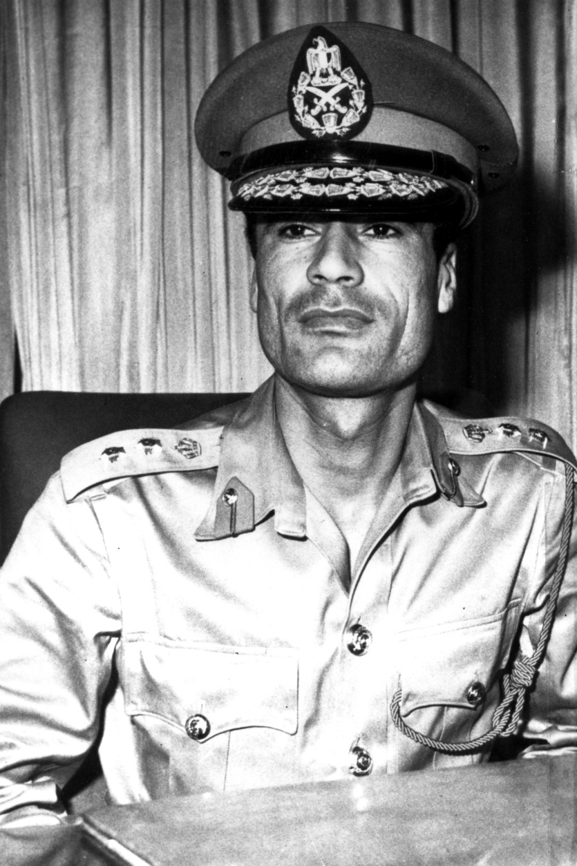 On this date in 1969, a coup in Libya brought Moammar Gadhafi to power. Here, Gadhafi is shown in 1970 at an unknown location.  (AP Photo)