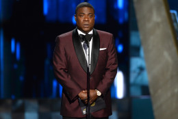 Tracy Morgan presents the award for outstanding drama series at the 67th Primetime Emmy Awards on Sunday, Sept. 20, 2015, at the Microsoft Theater in Los Angeles. (Photo by Phil McCarten/Invision for the Television Academy/AP Images)