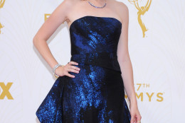 IMAGE DISTRIBUTED FOR THE TELEVISION ACADEMY - Kristen Schaal arrives at the 67th Primetime Emmy Awards on Sunday, Sept. 20, 2015, at the Microsoft Theater in Los Angeles. (Photo by Vince Bucci/Invision for the Television Academy/AP Images)