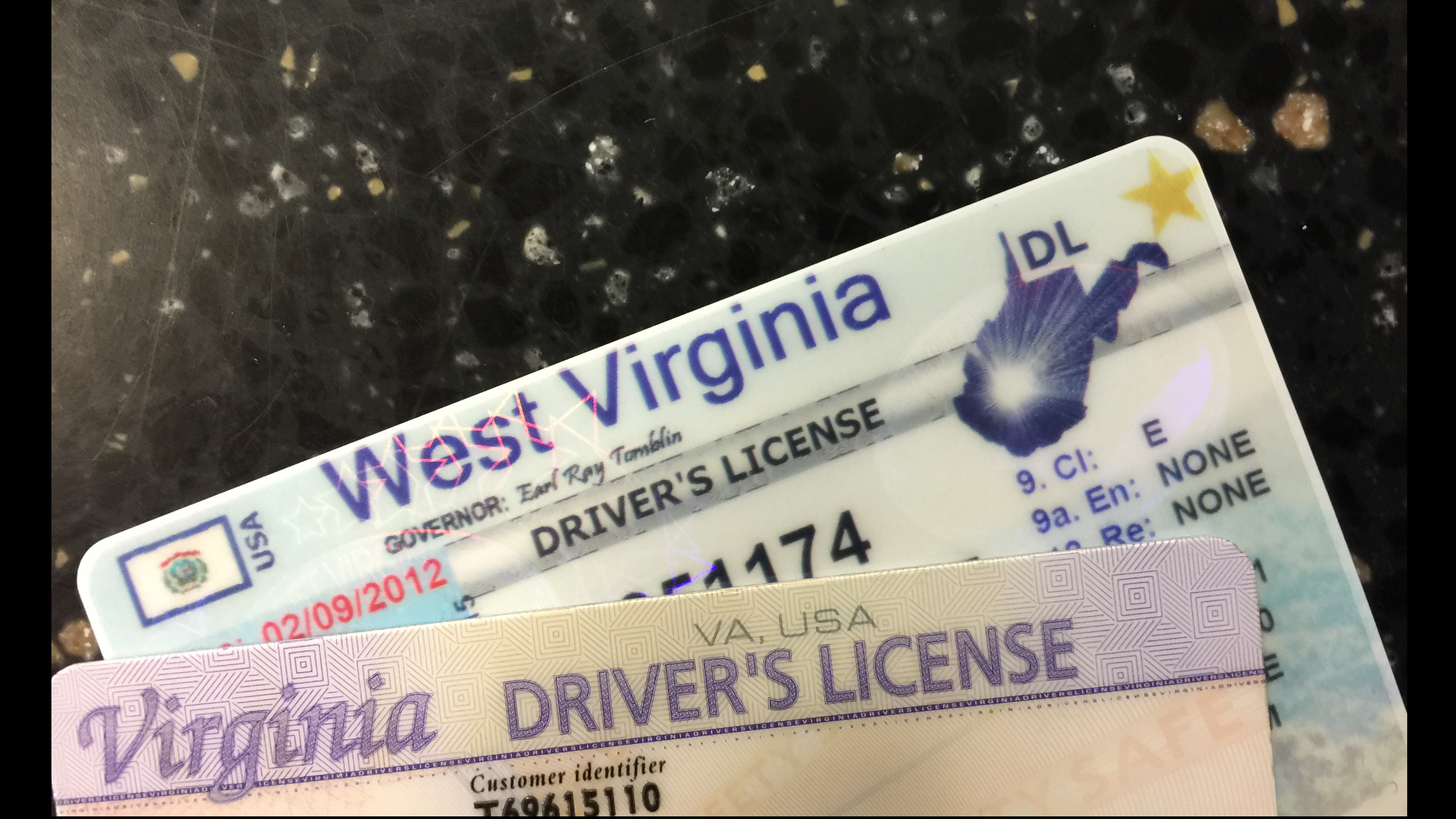 Virginia licenses fail to comply with security rules