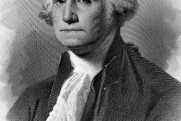377869 44: A portrait of George Washington, first President of the United States serving from 1789 to 1797. (Photo by National Archive/Newsmakers)