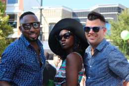 H Street Festival attendees dressed to the nines on Saturday afternoon. (WTOP/Dana Gooley)