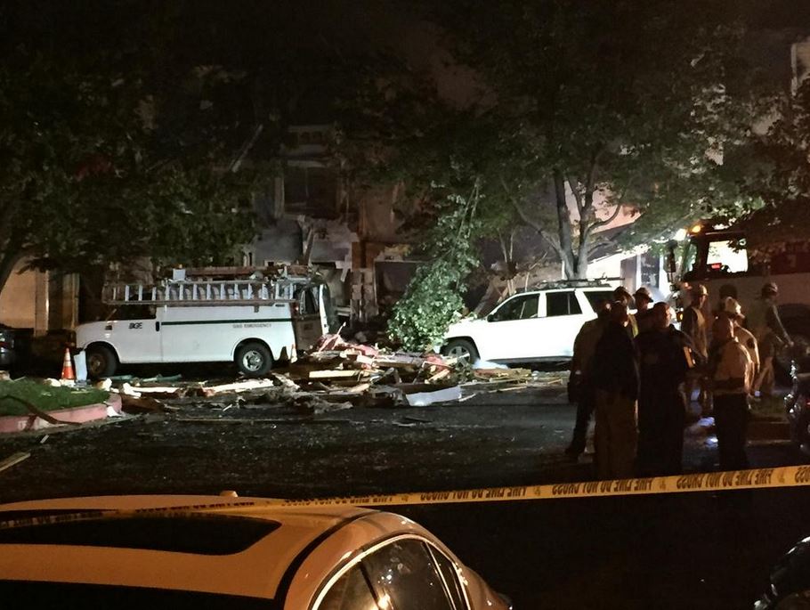 Damage seen in Columbia, Maryland, following a reported explosion and fire on Sept. 23, 2015. (WTOP/Ari Ashe)